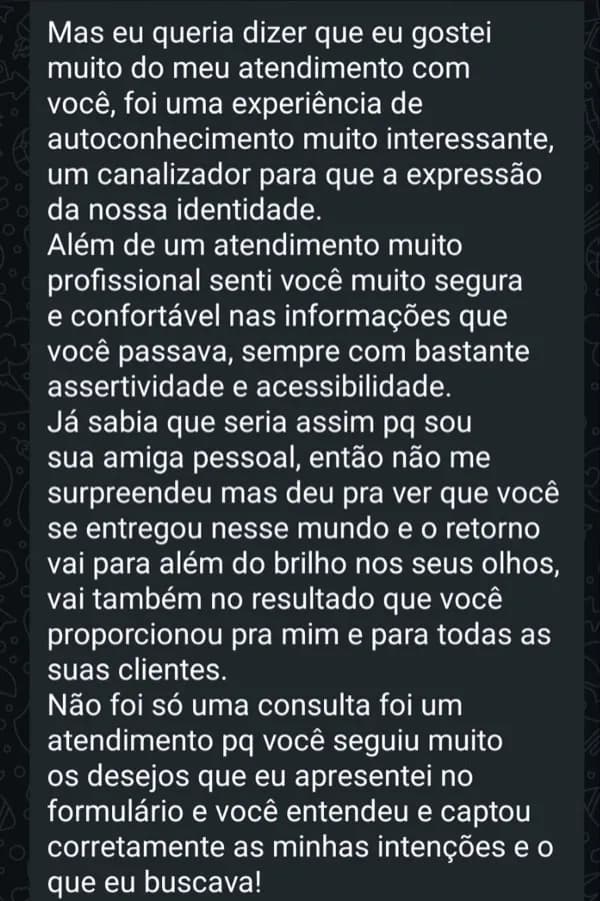 Depoimento de cliente 1